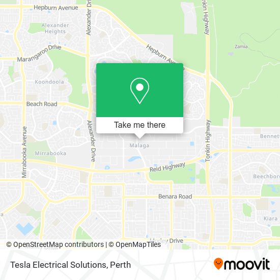 Tesla Electrical Solutions map