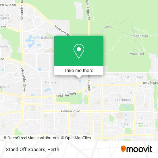 Stand Off Spacers map
