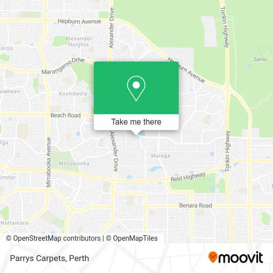 Mapa Parrys Carpets