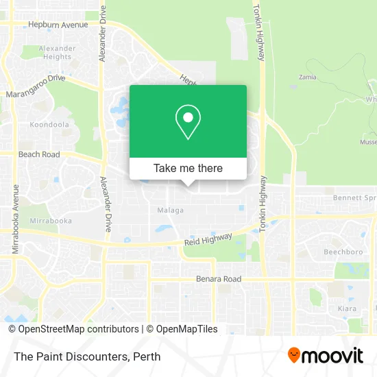 Mapa The Paint Discounters