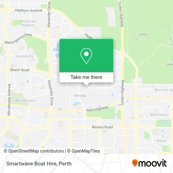 Mapa Smartwave Boat Hire