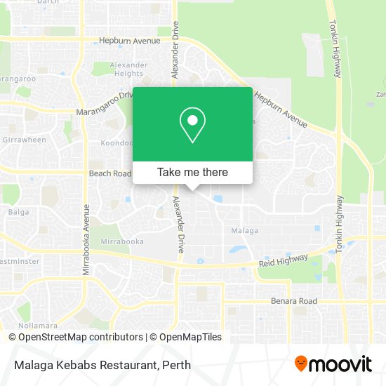 Malaga Kebabs Restaurant map