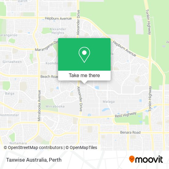 Mapa Taxwise Australia