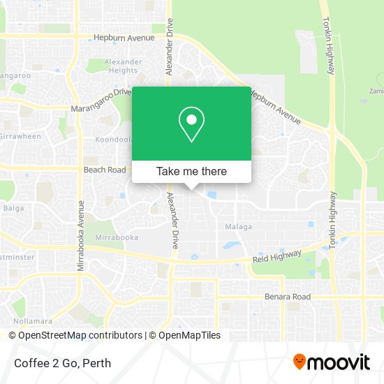 Coffee 2 Go map