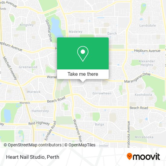 Heart Nail Studio map