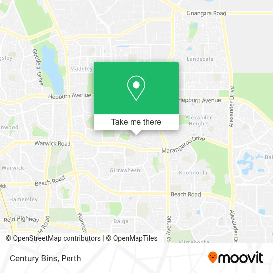 Mapa Century Bins