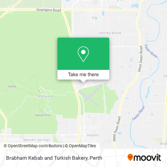Brabham Kebab and Turkish Bakery map