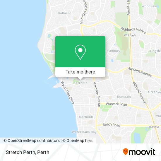 Stretch Perth map