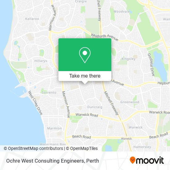 Ochre West Consulting Engineers map