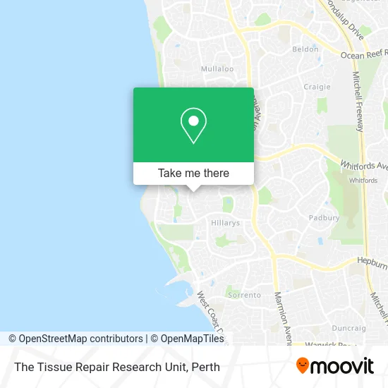 Mapa The Tissue Repair Research Unit