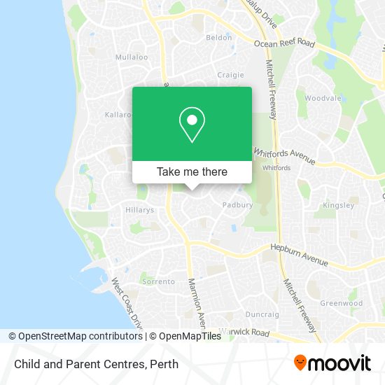 Child and Parent Centres map