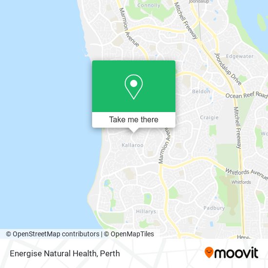 Energise Natural Health map