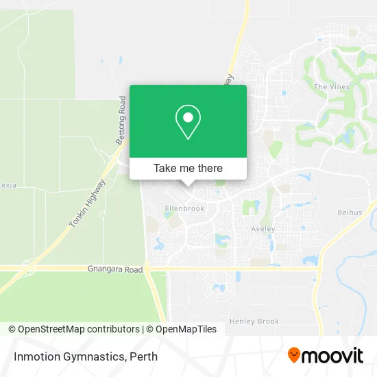 Mapa Inmotion Gymnastics