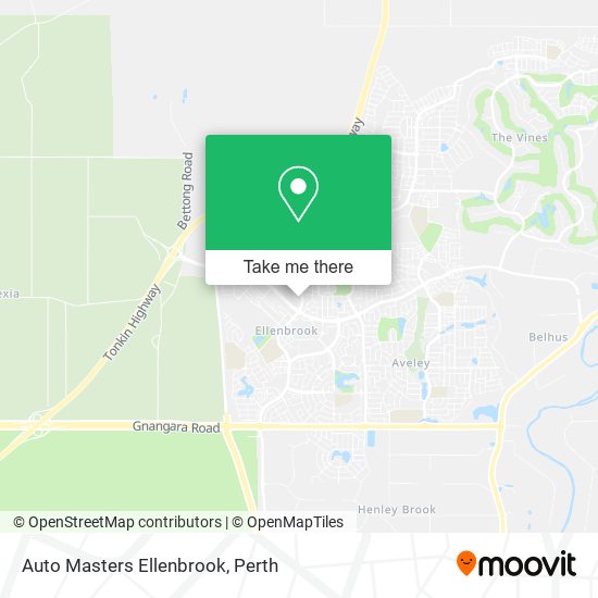 Mapa Auto Masters Ellenbrook