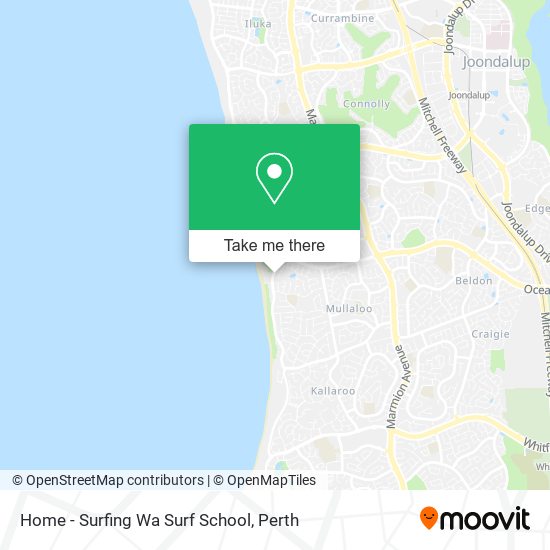 Home - Surfing Wa Surf School map