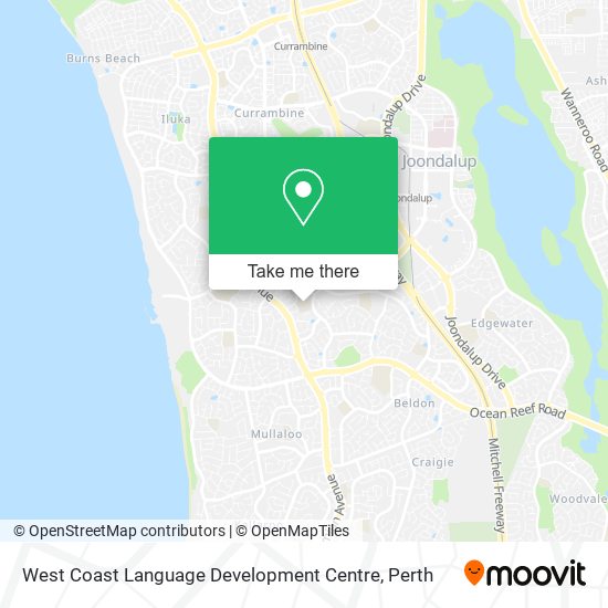 West Coast Language Development Centre map