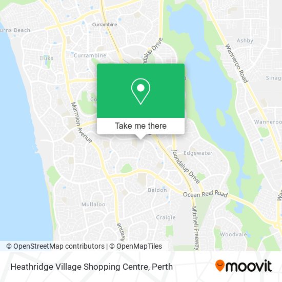 Heathridge Village Shopping Centre map