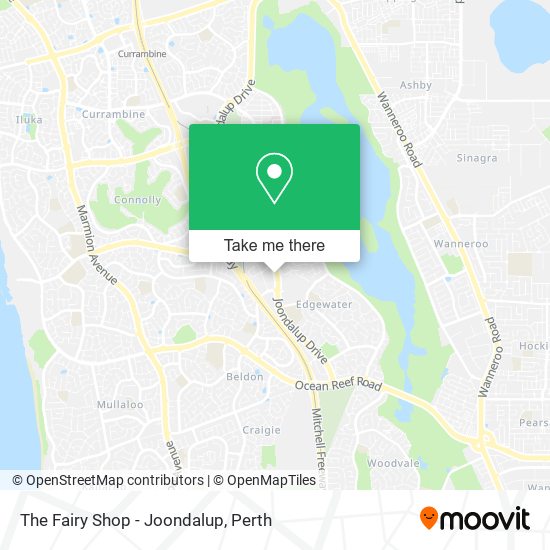 The Fairy Shop - Joondalup map