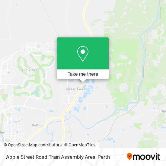 Apple Street Road Train Assembly Area map