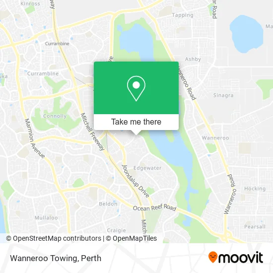 Wanneroo Towing map