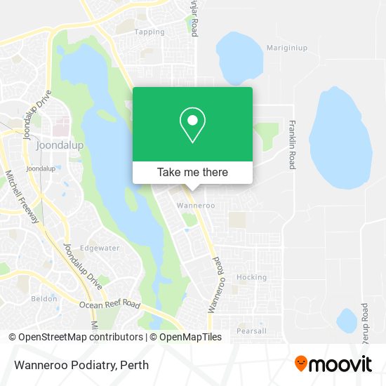 Wanneroo Podiatry map