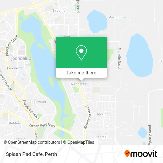 Mapa Splash Pad Cafe