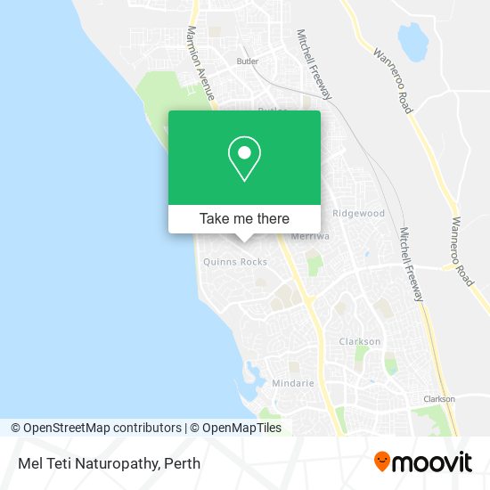 Mel Teti Naturopathy map