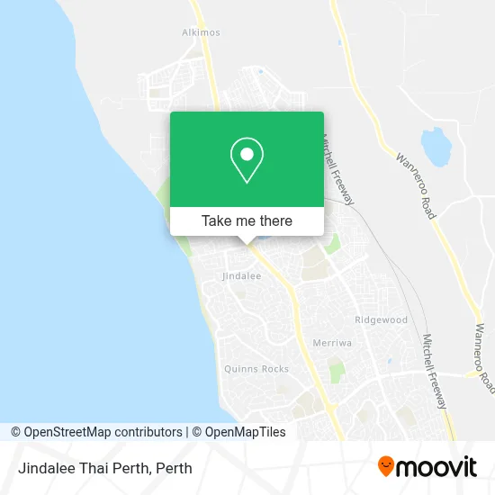 Mapa Jindalee Thai Perth
