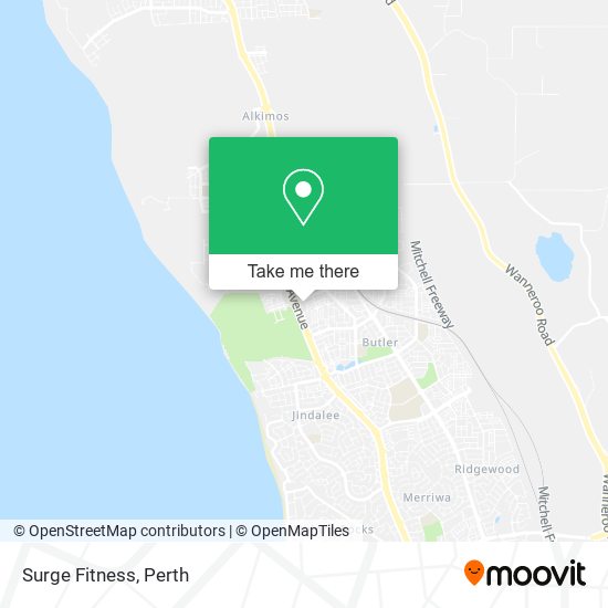 Mapa Surge Fitness