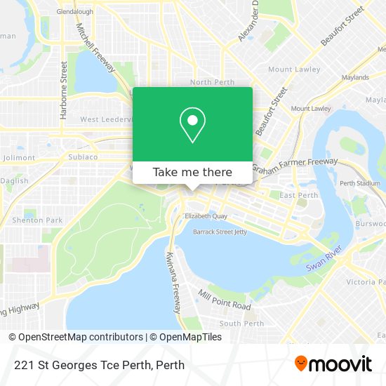 221 St Georges Tce Perth map