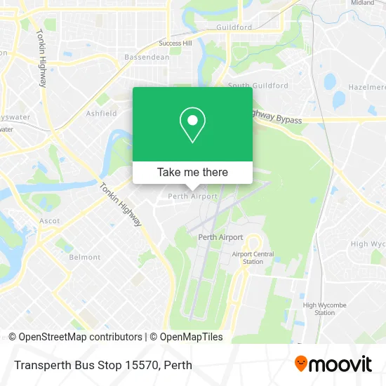 Mapa Transperth Bus Stop 15570