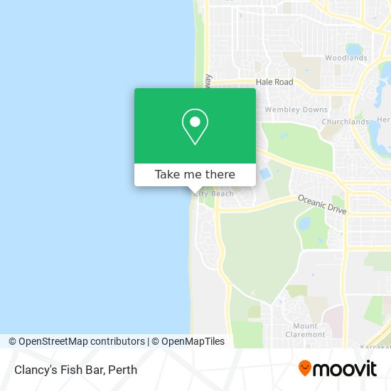 Mapa Clancy's Fish Bar