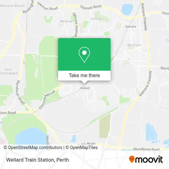 Mapa Wellard Train Station