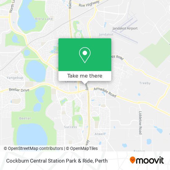 Cockburn Central Station Park & Ride map