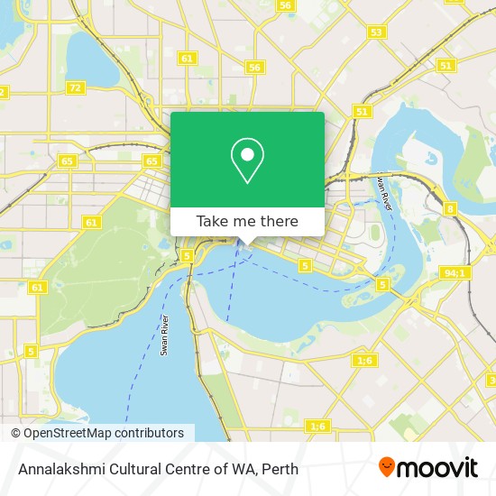 Annalakshmi Cultural Centre of WA map