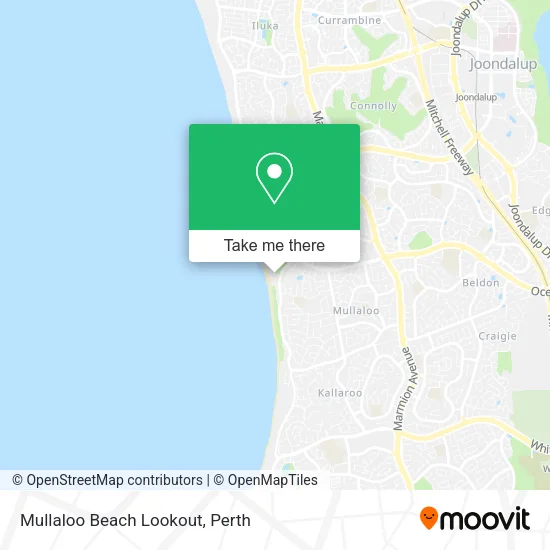 Mullaloo Beach Lookout map