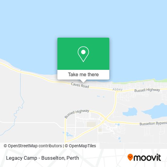 Legacy Camp - Busselton map