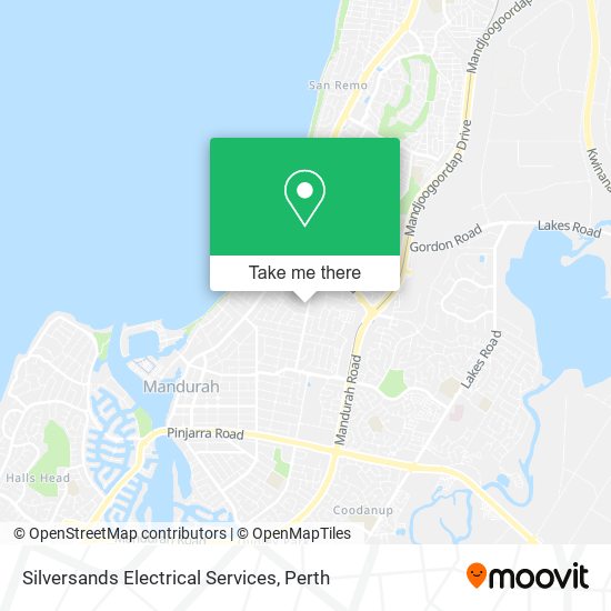 Mapa Silversands Electrical Services