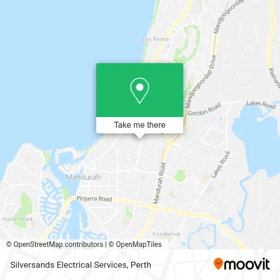 Mapa Silversands Electrical Services