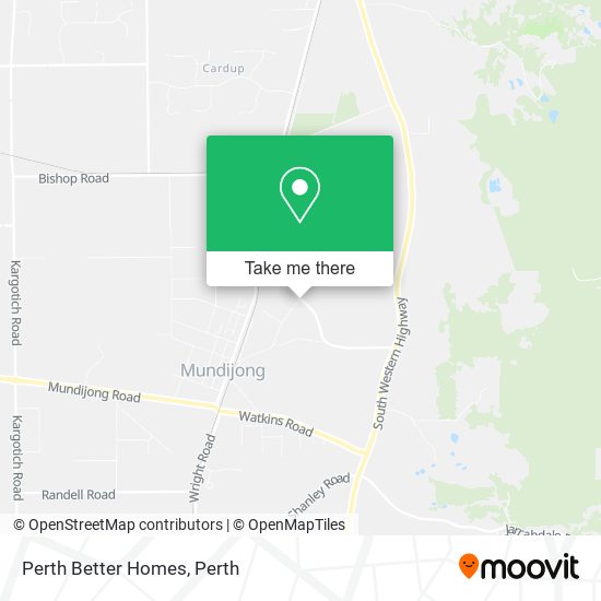 Mapa Perth Better Homes