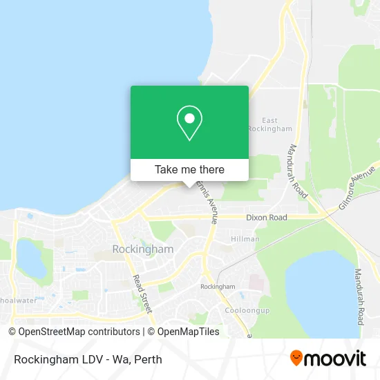 Mapa Rockingham LDV - Wa