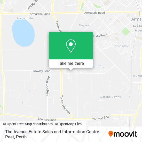 The Avenue Estate Sales and Information Centre-Peet map