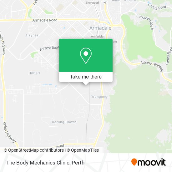 The Body Mechanics Clinic map