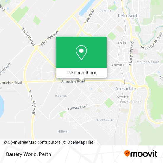 Battery World map