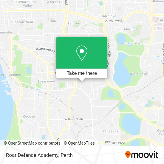 Mapa Roar Defence Academy