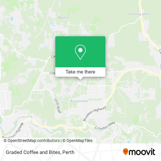 Graded Coffee and Bites map