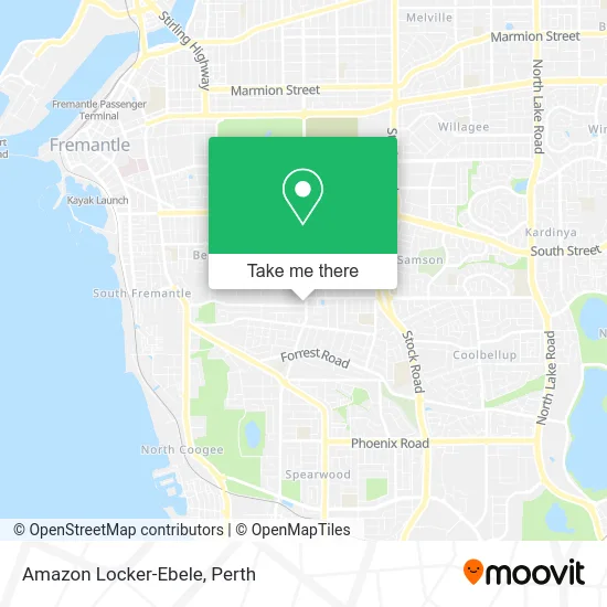 Mapa Amazon Locker-Ebele