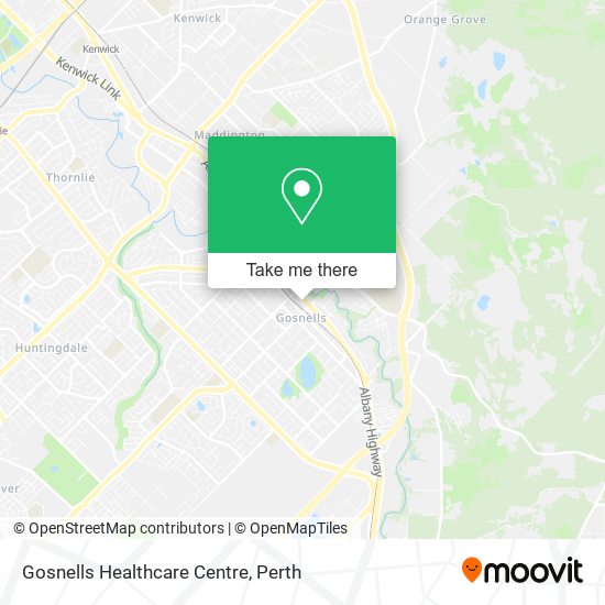 Mapa Gosnells Healthcare Centre