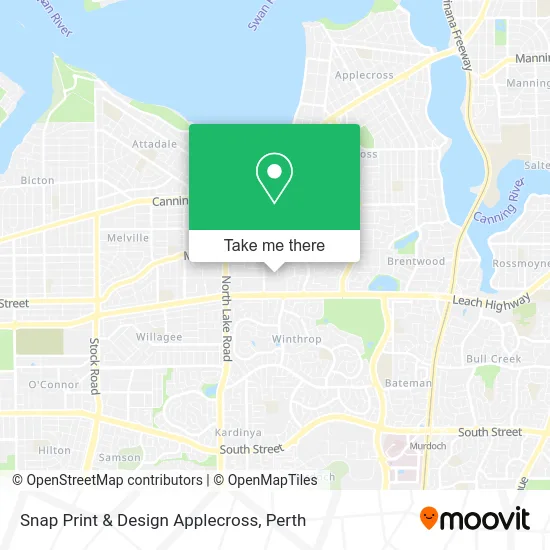 Mapa Snap Print & Design Applecross