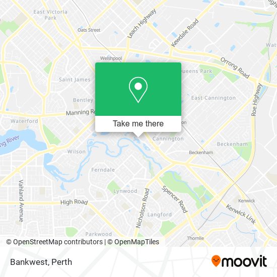 Bankwest map